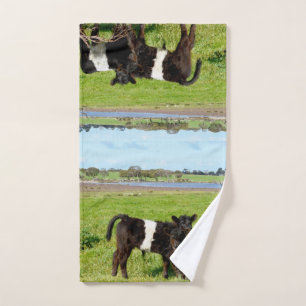 Baby kiemkoeien in het land, handdoek