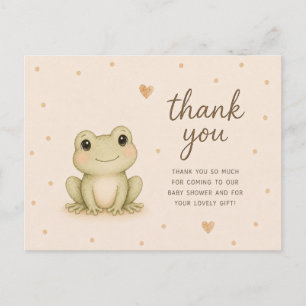 Baby Kikker Baby Shower Bedankt Briefkaart