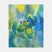 Baby kikker fleece deken (Voorkant)