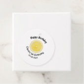 Baby kinder 1e Verjaardag Citroenschijfje Naam toe Bedankjes Labels (In situ)