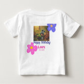 Baby kinder 1e verjaardag Naam toevoegen Datum toe (Achterkant)