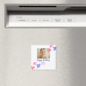 Baby kinder 1e verjaardag Naam toevoegen Datum toe Magneet (Insitu (Vaatwasser))