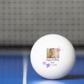 Baby kinder 1e verjaardag Naam toevoegen Datum toe Pingpongbal (Net)