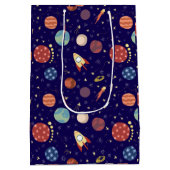 Baby Kinder Astronaut Space Elk Leeftijd Verjaarda Medium Cadeauzakje (Achterkant)