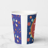 Baby Kinder Astronaut Space Elk Leeftijd Verjaarda Papieren Bekers (Rechts)