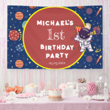 Baby Kinder Astronaut Space Elk Leeftijd Verjaarda