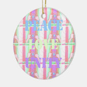 Baby Kinder eenheid voor vredesliefde Hakuna Matat Keramisch Ornament (Links)