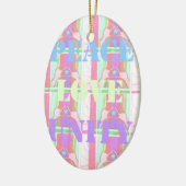 Baby Kinder eenheid voor vredesliefde Hakuna Matat Keramisch Ornament (Links)