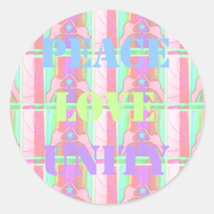 Baby Kinder eenheid voor vredesliefde Hakuna Matat Ronde Sticker