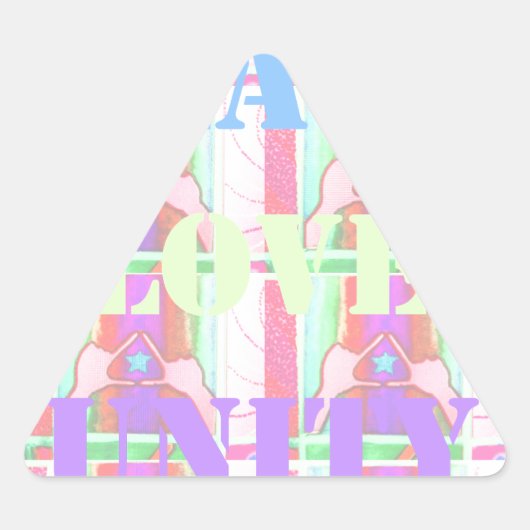 Baby Kinder eenheid voor vredesliefde Hakuna Matat Sticker (Voorkant)