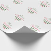 BABY KINDER EERSTE KERSTVAKANTIE VOEG NAAM TEKST T CADEAUPAPIER (Hoek)