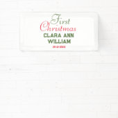 BABY KINDER EERSTE KERSTVAKANTIE VOEG NAAM TEKST T SPANDOEK (Insitu)