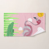 Baby Kinder Flamingo Alligator Bath-handdoekset Bad Handdoek (Handdoek)
