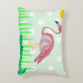 Baby Kinder Flamingo Alligator Lumbar Accent Kussen (Voorkant(Verticaal))