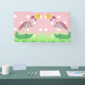 Baby Kinder Flamingo Alligator Party Banner (Beurs)