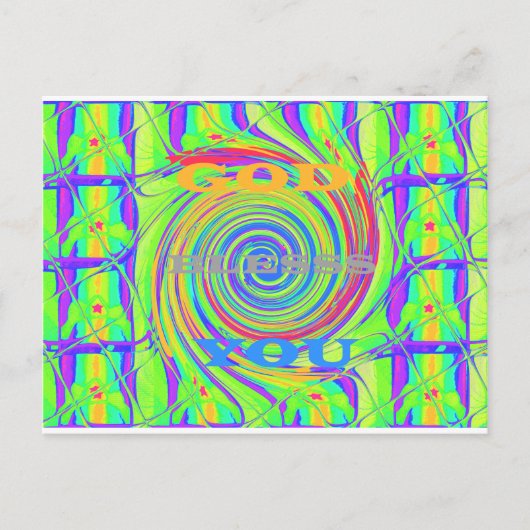 Baby Kinder God zegene je..png Briefkaart (Voorkant)