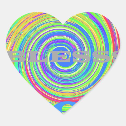 Baby Kinder God zegene je..png Hart Sticker (Voorkant)