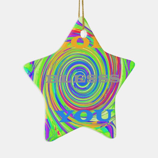 Baby Kinder God zegene je..png Keramisch Ornament (Rechts)