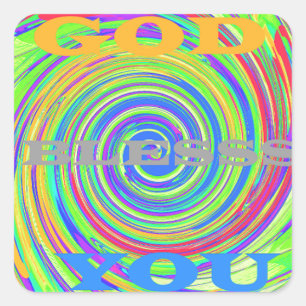 Baby Kinder God zegene je..png Vierkante Sticker
