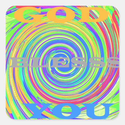 Baby Kinder God zegene je..png Vierkante Sticker (Voorkant)