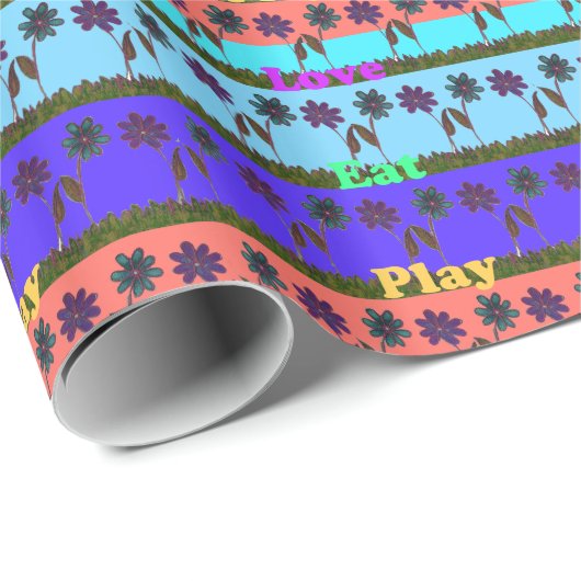 Baby kinder houdt van spelkleuren.png cadeaupapier (Rol Hoek)