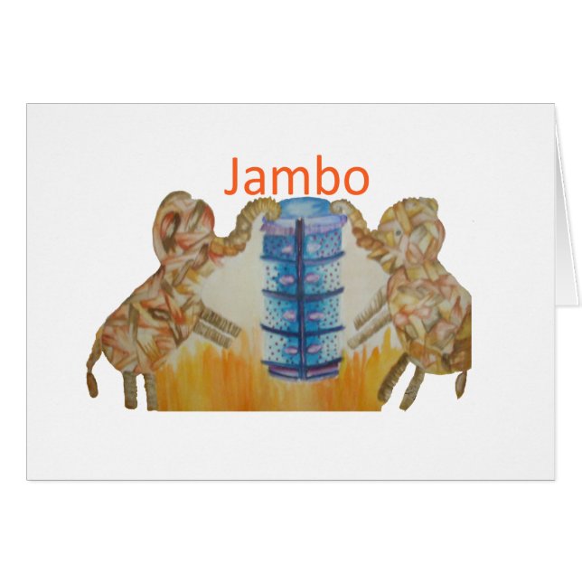 Baby Kinder Jambo Jumbo Elephants Design (Voorkant Horizontaal)