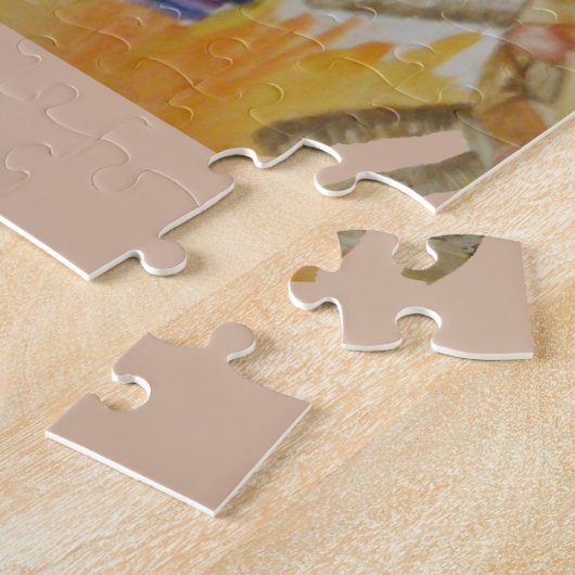 Baby Kinder Jambo Jumbo Elephants Design Legpuzzel (Zijkant)