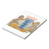 Baby Kinder Jambo Jumbo Elephants Design Notitieblok (Linkerzijde)