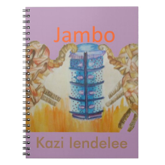 Baby Kinder Jambo Jumbo Elephants Design Notitieboek (Voorkant)