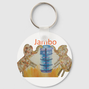 Baby Kinder Jambo Jumbo Elephants Design Sleutelhanger