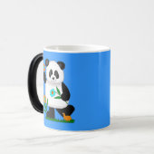 Baby Kinder panda met bloemen 2 Magische Mok (Voorkant links)