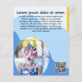 baby kinder zwemles les les les vrijetijdsleraar flyer (Achterkant)