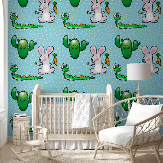 baby kinderkamer schattig behang