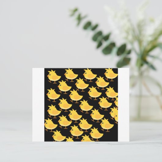 Baby kip briefkaart (Staand voorkant)