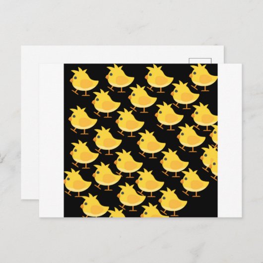 Baby kip briefkaart (Voorkant / Achterkant)