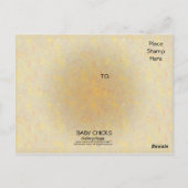 Baby Kippen Briefkaart (Achterkant)