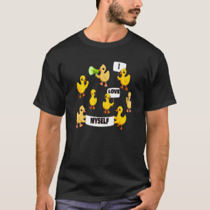 Baby kippen, eenden die protesteren, ik hou van My T-shirt