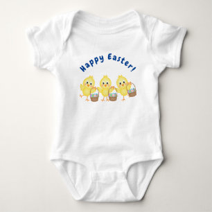 Baby kippen en paasmanden romper