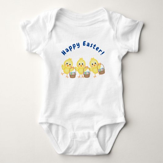 Baby kippen en paasmanden romper (Voorkant)
