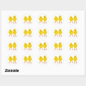 Baby kippen Paaspeper Stickers schilderen (Vel)