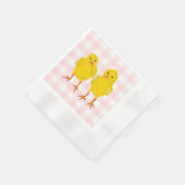 Baby kippen Paaspeps Servet (Hoek)