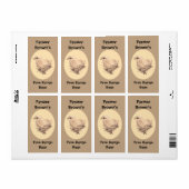 Baby-kippentrekproduct Etiket (Full Sheet)