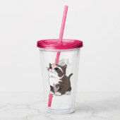 Baby Kitten Acryltumbler Acryl Drinkbeker (Achterkant)