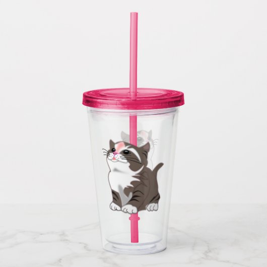 Baby Kitten Acryltumbler Acryl Drinkbeker (Voorkant)