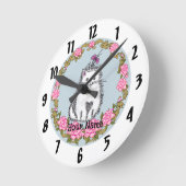 Baby Kitten Cat Clock Ronde Klok (Hoek)