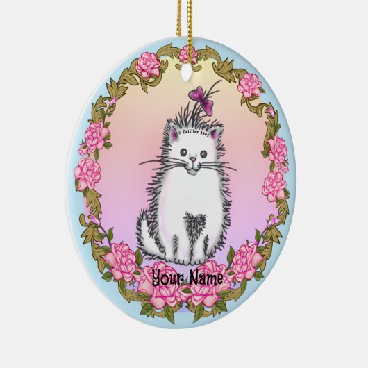 Baby Kitten Cat  Keramisch Ornament (Rechts)