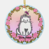 Baby Kitten Cat  Keramisch Ornament (Voorkant)