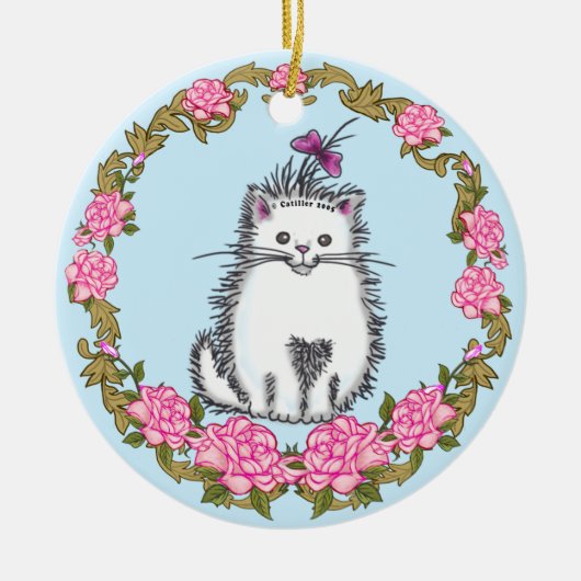 Baby Kitten Cat Ornament (Voorkant)