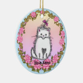 Baby Kitten Kat Keramisch Ornament (Rechts)