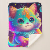 "Baby kitten" Sherpa Deken (Voorkant)